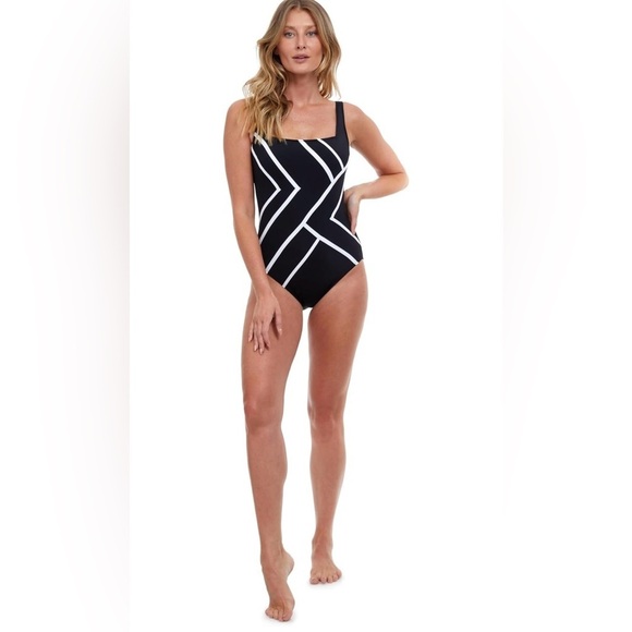 Gottex Other - NWT Gottex Essentials Mirage Full Coverage Square Neck One Piece Swimsuit 10